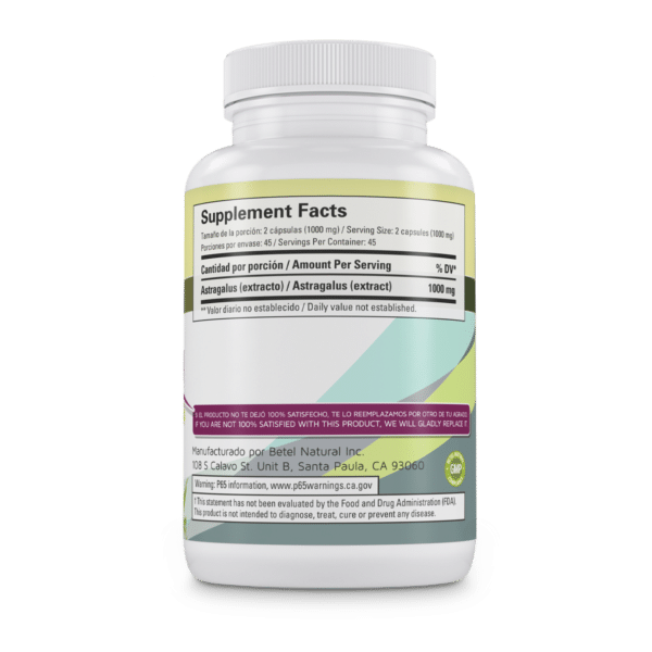 Astragalus Capsules Betel BExperts