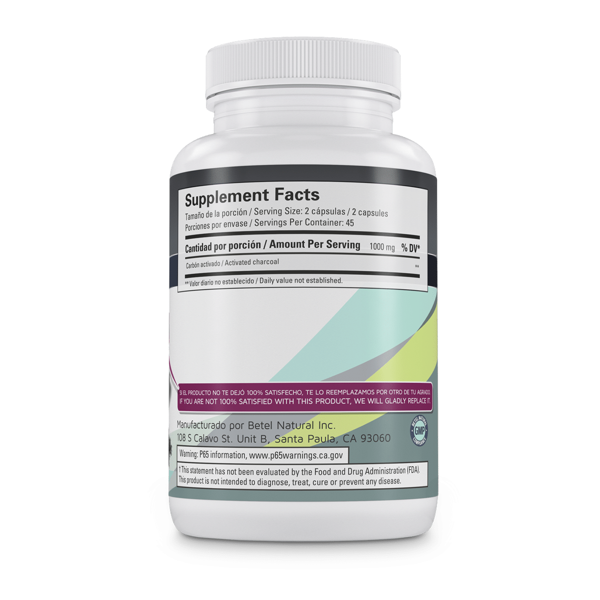 Activated Charcoal Capsules Betel BExperts