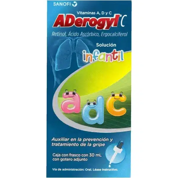 Aderogyl C Infantil - Vitaminas para Niños en Solución, 30 ml