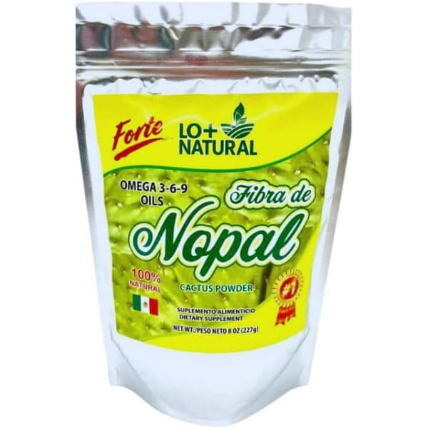 Fibra De Nopal 8 oz 100% Natural Suplemento Alimenticio/Cactus Fiber 8oz LO+NATURALDietary Supplement Vegan - Image 2
