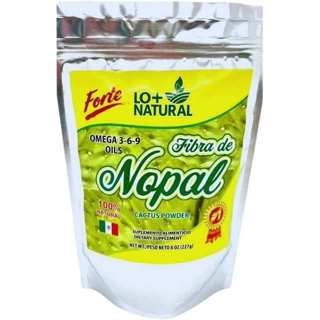 Fibra De Nopal 8 oz 100% Natural Suplemento Alimenticio/Cactus Fiber 8oz LO+NATURALDietary Supplement Vegan - Image 2