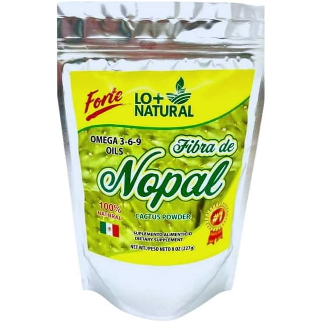 Fibra De Nopal 8 oz 100% Natural Suplemento Alimenticio/Cactus Fiber 8oz LO+NATURALDietary Supplement Vegan