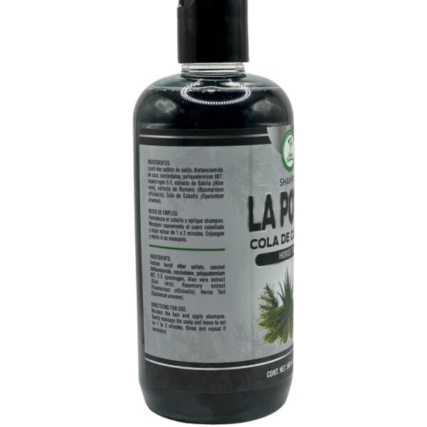 Shampoo Cola De Caballo (Shampoo horse tail plant) LA POTRA 500 ml Con Romero & Sabila(rosmary & aloe vera) - Image 4