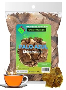 Palo Azul 4oz (141.g) Herbal Tea | Kidneywood (Blue Stick) Te Herbal | Makes 40+ Cups | Wildcrafted Kidney Wood Tea | All Natural Tea, non-GMO.