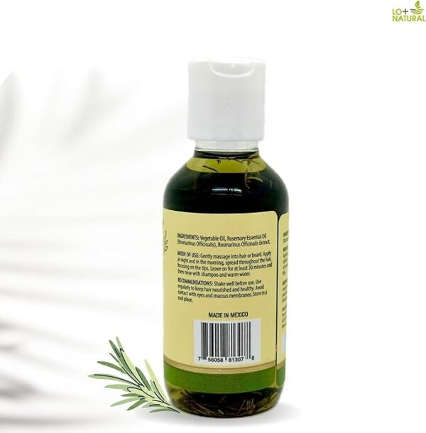 Rosemary Oil (Aceite de Romero) - Maximum Concentration, (120 mL) - Natural Essential Oil for Hair & Skin refresing Aroma - Image 2