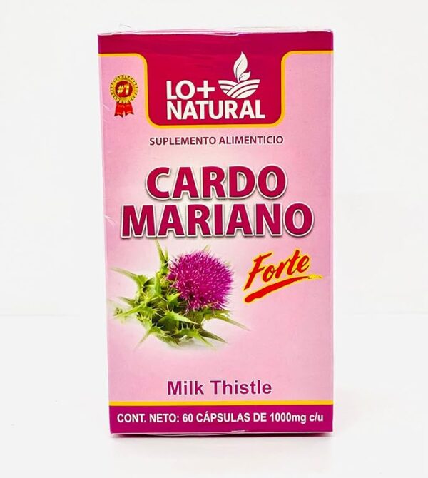 Cardo mariano, suplemento herbal para la salud, apoya la salud del hígado, 1000 mg, 60 cápsulas blandas/Milk Thistle, Herbal Health Supplement, Supports Liver Health