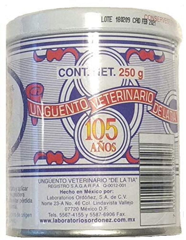 Ointment 250 g LAa TIA Ungüento MADE IN MEXICO - Image 2