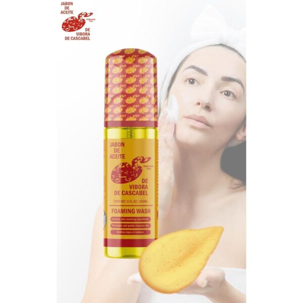 Jabón De Aceite de Vibora de cascabel (140g) + Foaming Wash Face & body (Jabón Líquido espumoso Para cara y Cuerpo) 150 ml Cleansing - Image 4
