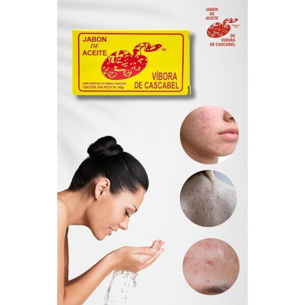 Jabón De Aceite de Vibora de cascabel (140g) + Foaming Wash Face & body (Jabón Líquido espumoso Para cara y Cuerpo) 150 ml Cleansing - Image 3