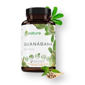 Guanabana (Soursop) 90 Capsules 1100 mg per Serving Powerful Blend of 100% Natural Premium Ingredients, Vegetable, Cultivada Organicamente |Organically Grown