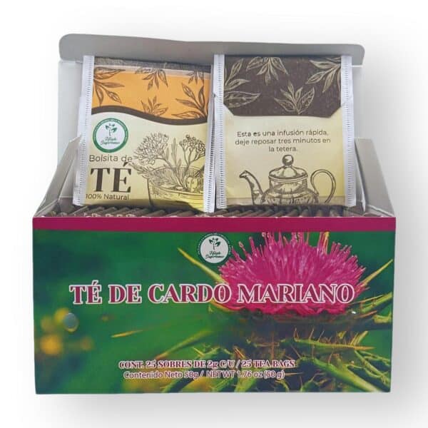 Cardo Mariano Tea (Milk Thistle Tea) – 100% Natural, Vegan | 25 Tea Bags - Image 4