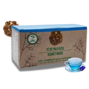 Palo Azul te (kidney wood tea) 25 tea bags, vegan, 100% natural, hecho en mexico
