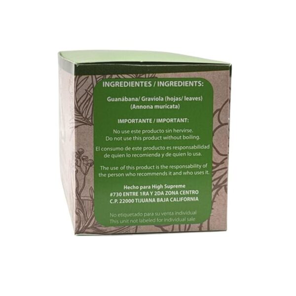 Guanabana te (Graviola herbal tea) 25 tea bags, vegan, 100% natural, hecho en mexico - Image 6