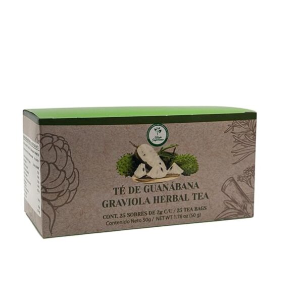 Guanabana te (Graviola herbal tea) 25 tea bags, vegan, 100% natural, hecho en mexico - Image 2
