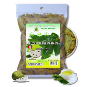 Whole Dried Graviola Soursop Leaves (4 oz 113g+ Leaves Per Bag) Hoja De Guanabana, 100% All Natural Fresh Tea From Mexico . TEA Beverage Traditional