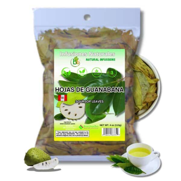 Whole Dried Graviola Soursop Leaves (4 oz 113g+ Leaves Per Bag) Hoja De Guanabana, 100% All Natural Fresh Tea From Mexico . TEA Beverage Traditional