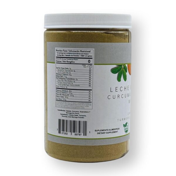 Leche de Alpiste, Curcuma, Guanabana & Moringa (Premium Canary Seed Milk – with Turmeric, Soursop & Moringa) – Superfood Blend by Bexpertsusa– 16 oz - Image 4