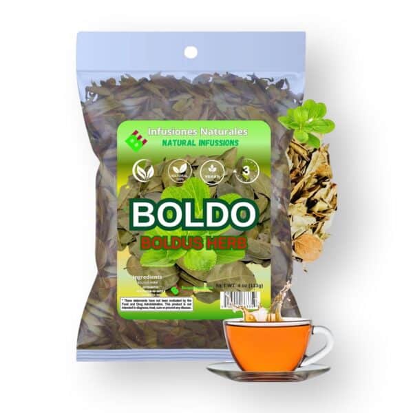 TEA Peumus Boldus Leaves 4 Oz | HOJAS DE BOLDO 4oz TE