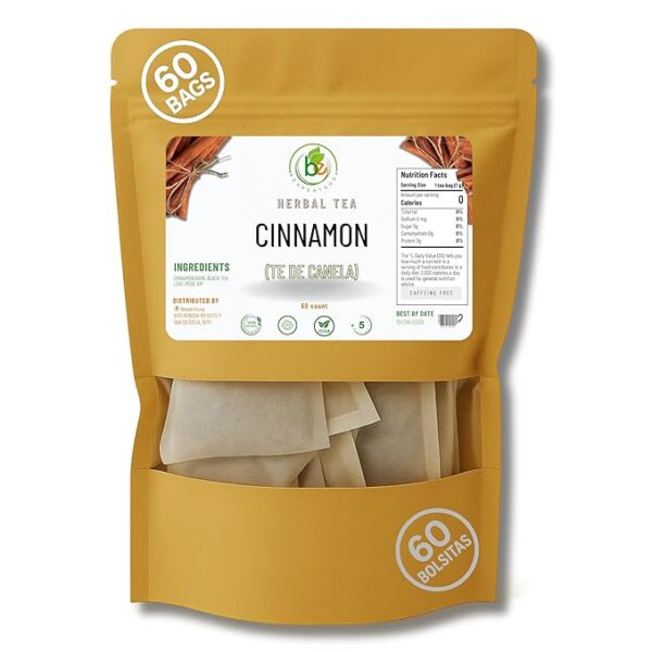 Canela Té (Cinnamon Tea) – 60 Tea Bags – 100% Natural, Vegan, Herbal – Gluten-Free, Non-GMO – by Bexpertsusa - Image 6