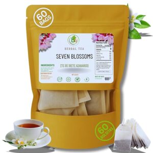 7 Siete Azahares Té (Seven Blossoms Tea) – 60 Tea Bags – 100% Natural, Vegan, Herbal – Gluten-Free, Non-GMO – by BexpertsUSA